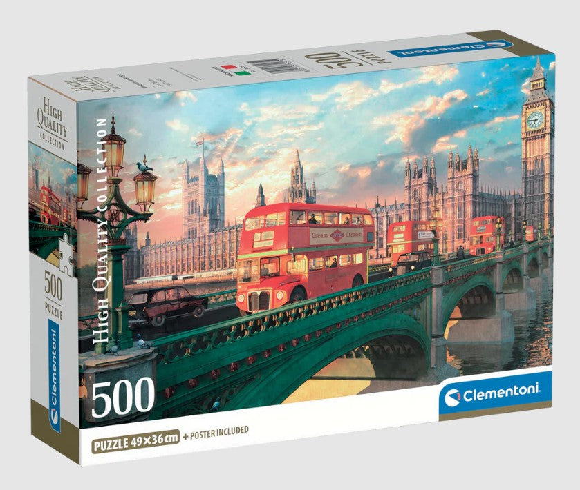 CLEMENTONI JIGSAW PUZZLE 500 PIECES - WESTMINSTER BRIDGE #35575