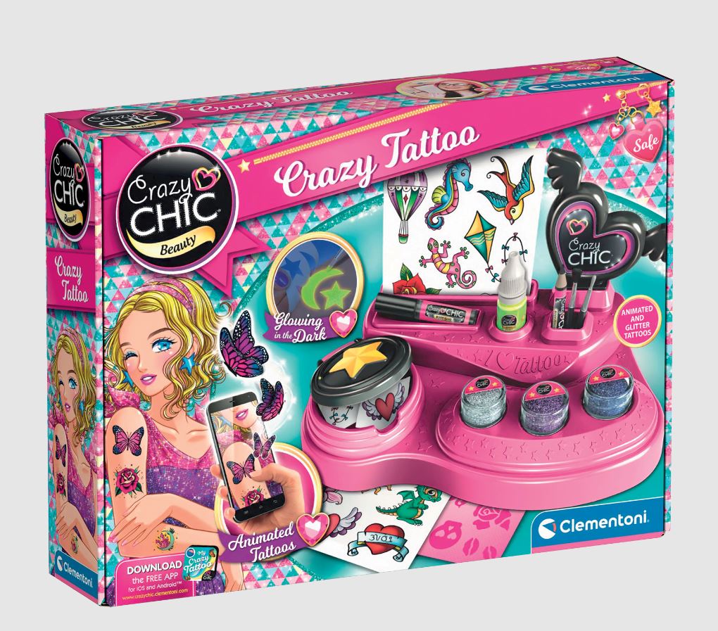 CLEMENTONI - CRAZY CHIC - TATOUAGE EN FOLIE