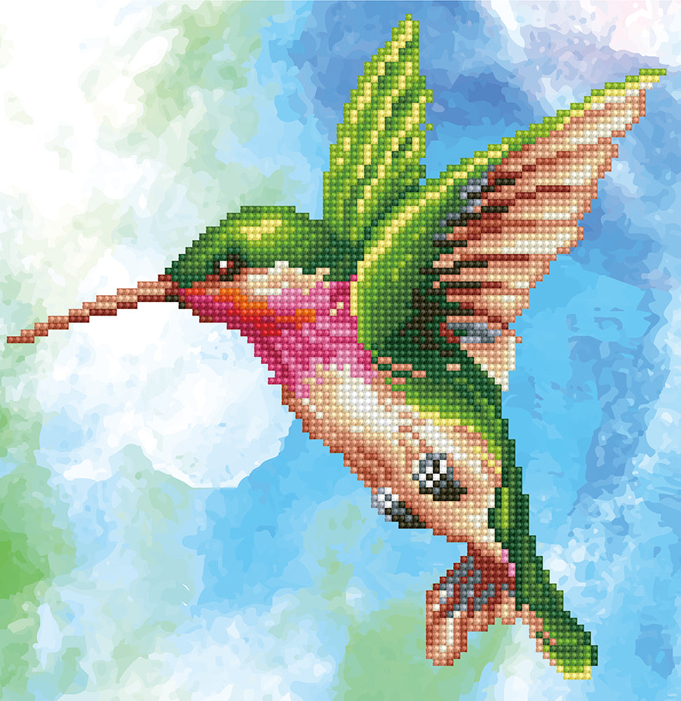 DIAMOND DOTZ HUMMINGBIRD INTERMEDIATE - DIAMOND PAINTING - DIAMOND PAINTING