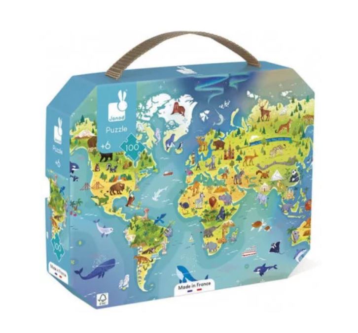 JANOD 100 PIECE JIGSAW PUZZLE - THE WORLD #326074