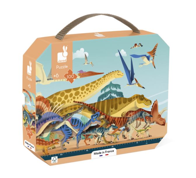 JANOD 100-PIECE PUZZLE - DINO PANORAMA #J05831