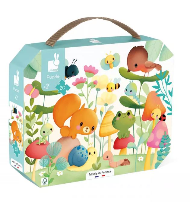 JANOD 20-PIECE PUZZLE - GARDEN FRIENDS