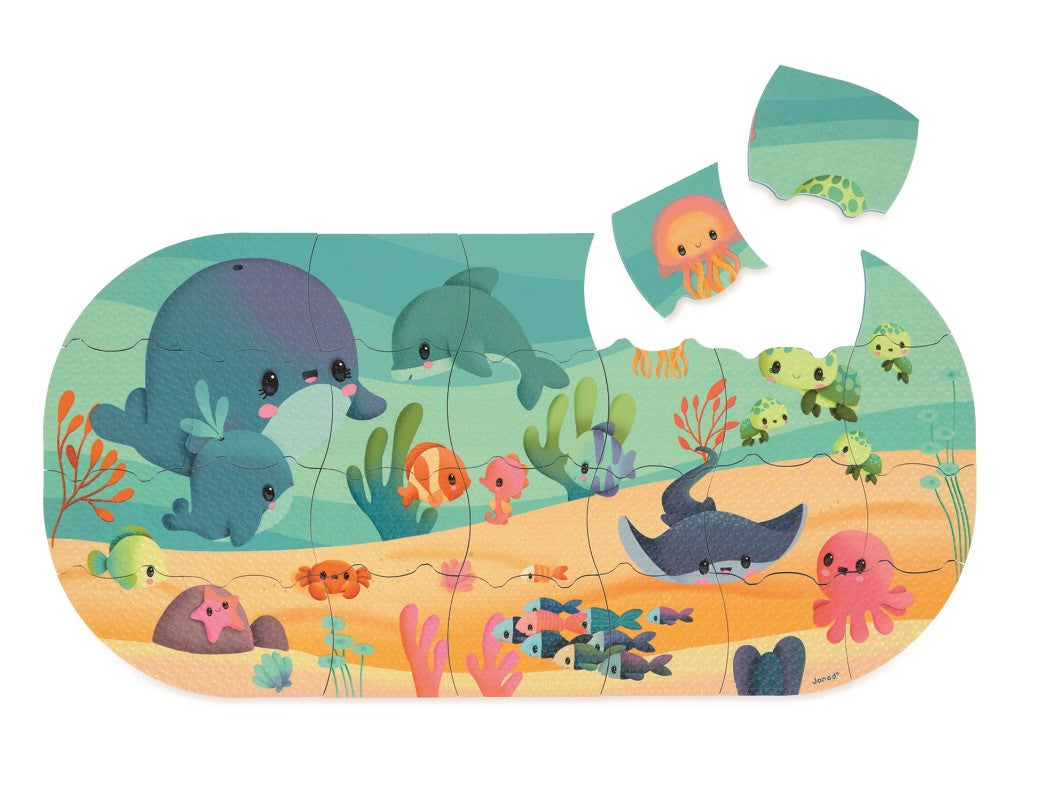 JANOD BATH PUZZLE 28 PIECES - MY OCEAN BATH PUZZLE
