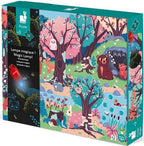 JANOD MAGICAL PUZZLE 24 PIECES - THE FOREST + MINI FLASHLIGHT