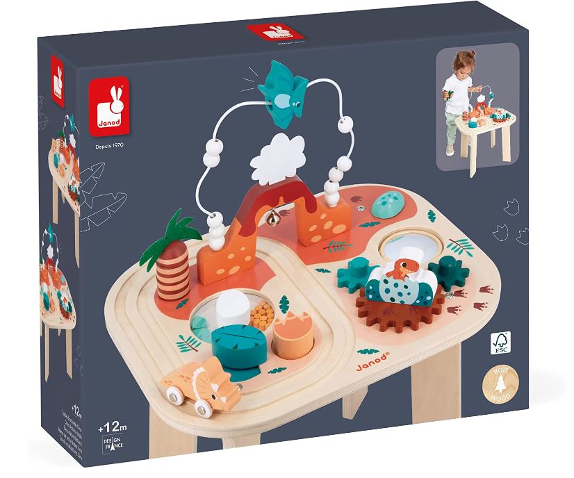 JANOD - WOODEN DINO ACTIVITY TABLE