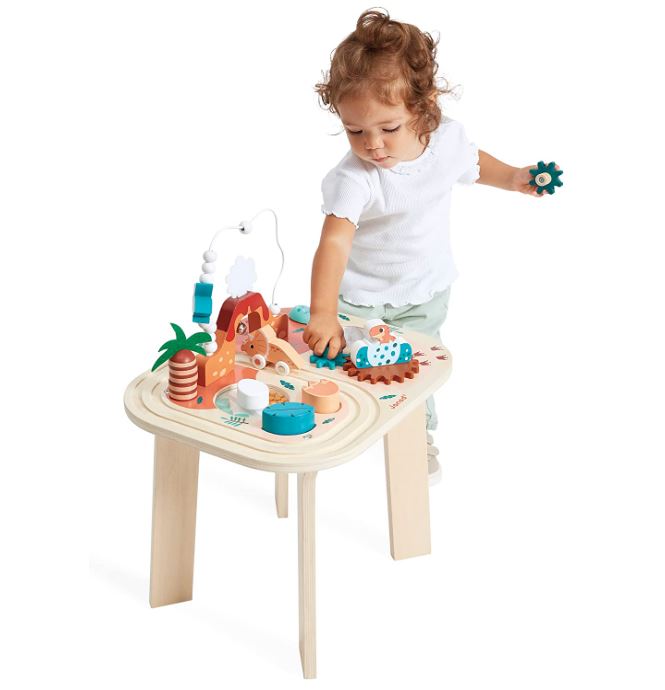 JANOD - WOODEN DINO ACTIVITY TABLE