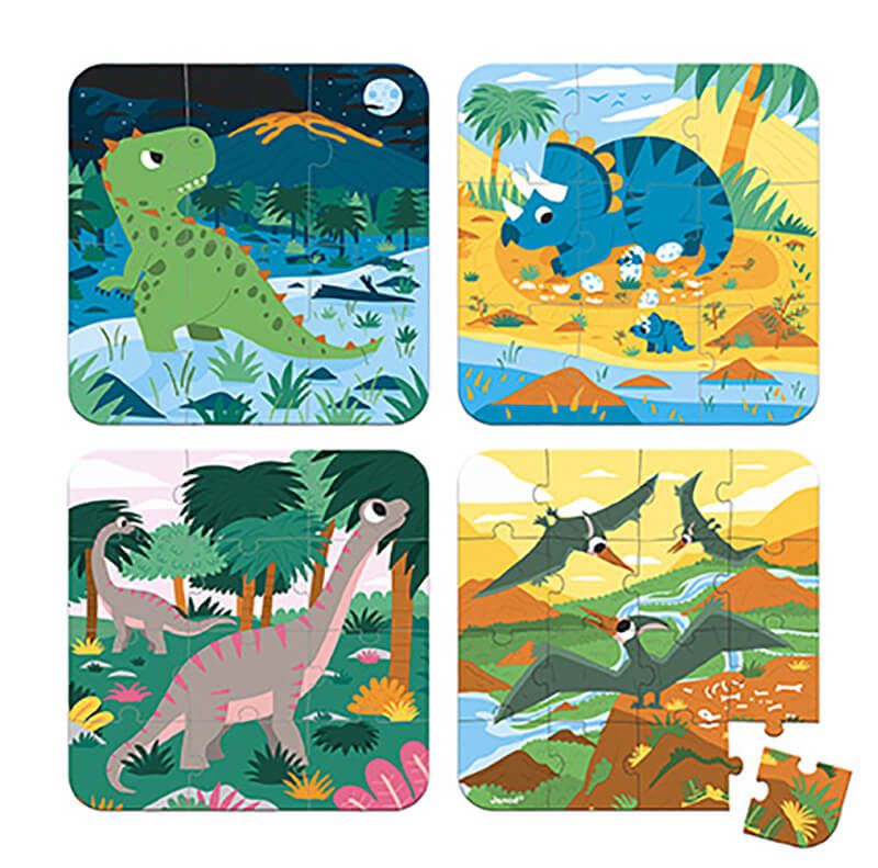 JANOD PROGRESSIVE PUZZLE - DINOSAURS