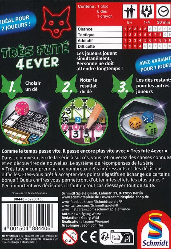 JEU TRÈS FUTÉ - 4 EVER - Version française