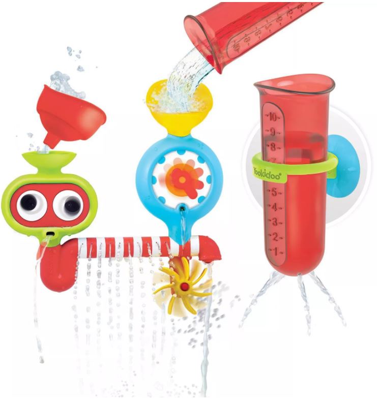 YOOKIDOO SPIN 'N' SPRINKLE WATER LAB BATH TOY