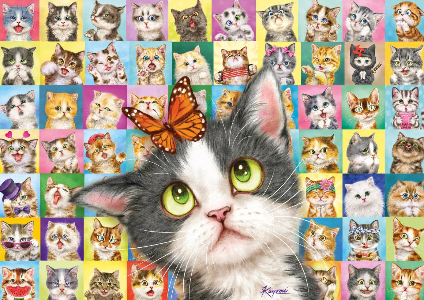 SCHMIDT JIGSAW PUZZLE 1000 PIECES - CAT MIMICRY #59759