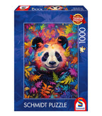 SCHMIDT JIGSAW PUZZLE 1000 PIECES - PANDA IN RAINBOW FOREST #59781