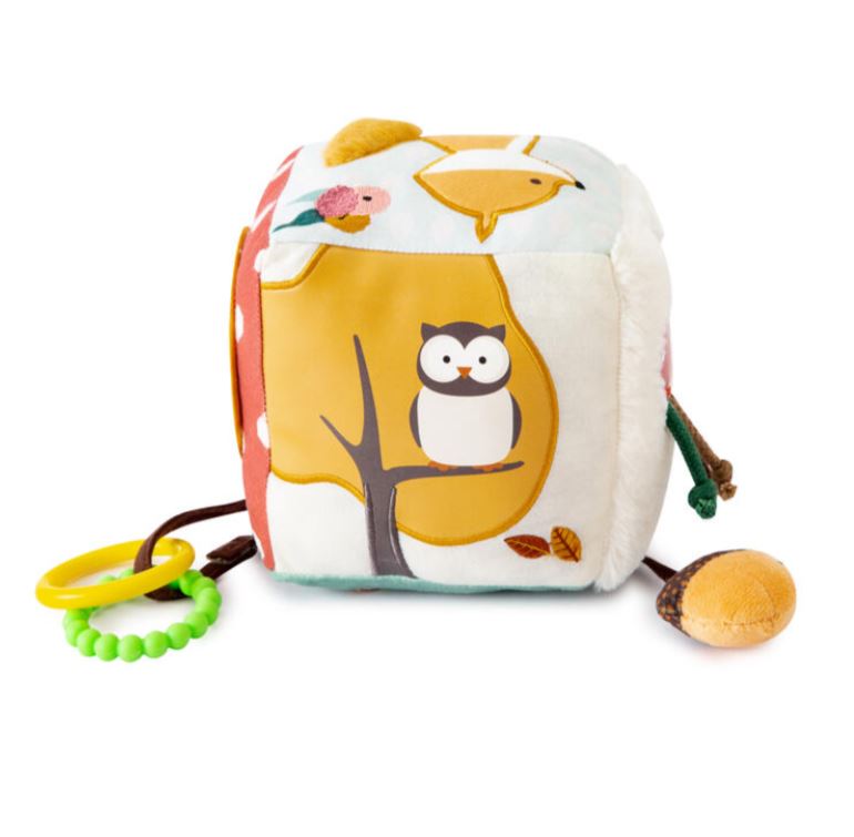 LITTLE BIG FRIENDS - CUBE D'ÉVEIL FORET MULTICOLORE EN TISSU