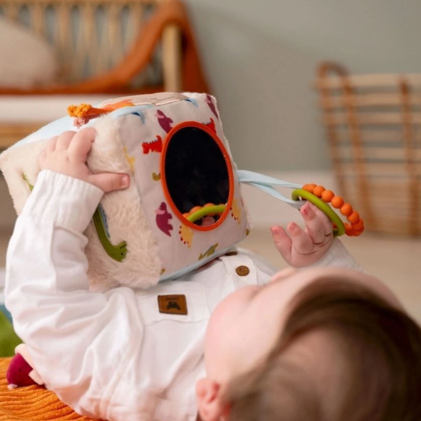 LITTLE BIG FRIENDS - CUBE D'ÉVEIL EN TISSU DINOSAURES