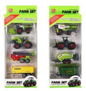 4 PIECE TRACTOR SET ASST