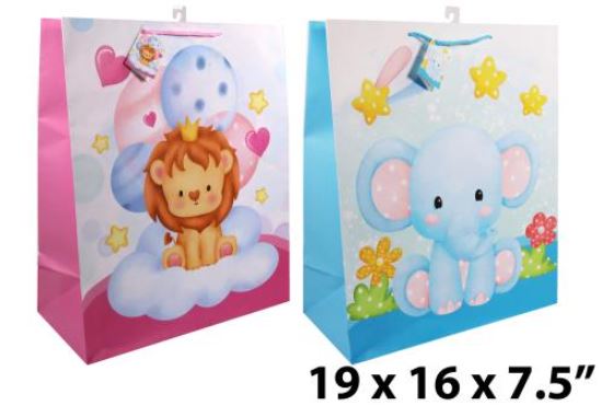 JUMBO GIFT BAG - ASSORTED BABY ANIMALS