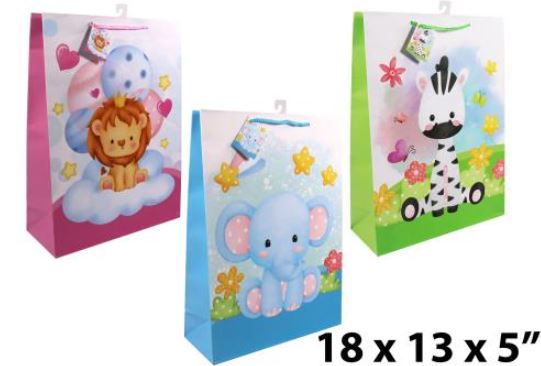 LARGE GIFT BAG -ASSORTED BABY ANIMALS