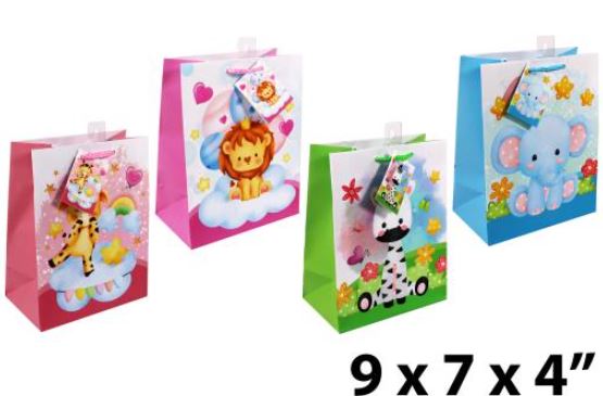 GIFT BAG SMALL - BABY ANIMALS ASST