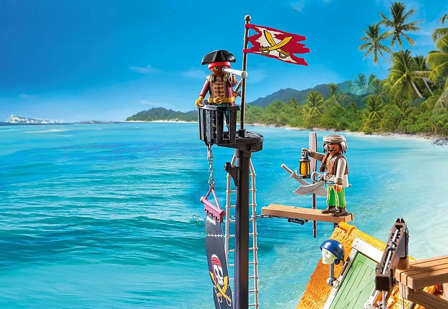 PLAYMOBIL PIRATES - PORT DE PIRATES AVEC REPAIRE, PRISONS ET CANON #71792