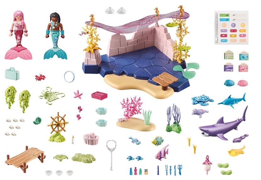 PLAYMOBIL PRINCESS MAGIC - CENTRE DE SOIN DES SIRÈNES POUR ANIMAUX MARINS #71499