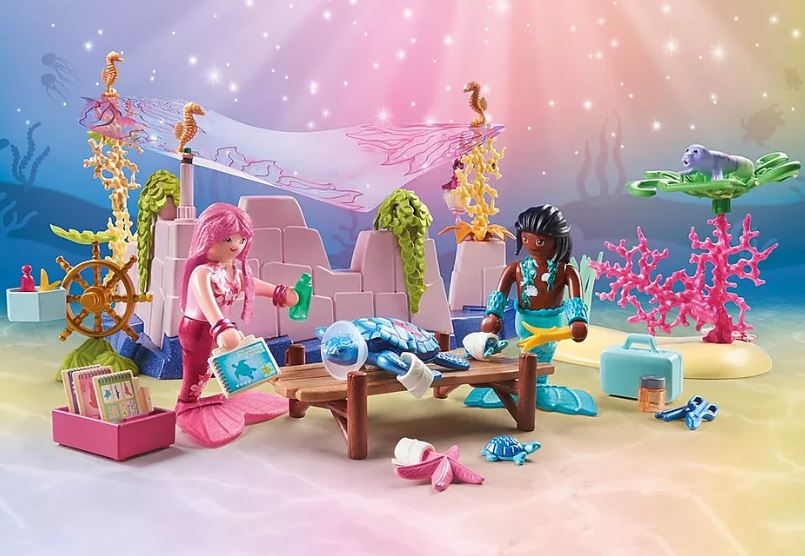 PLAYMOBIL PRINCESS MAGIC - CENTRE DE SOIN DES SIRÈNES POUR ANIMAUX MARINS #71499