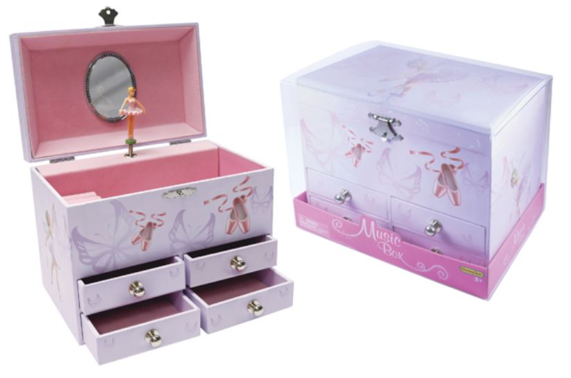 *24 MUSICAL JEWELRY BOX WITH BALLERINA