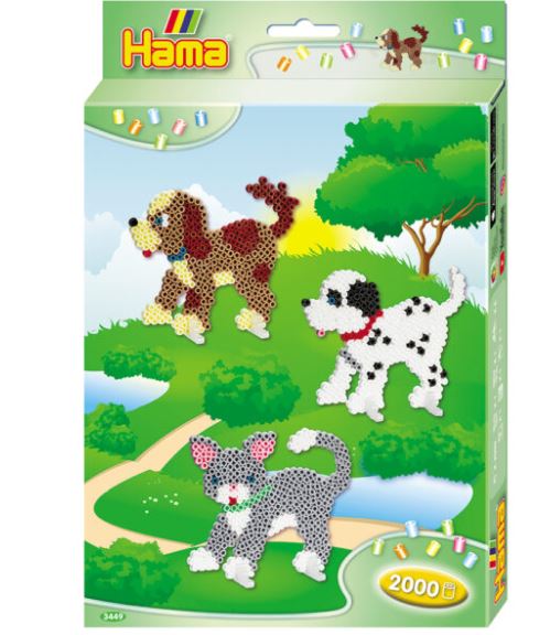 *26 HAMA - CAT AND DOG 2,000 BEADS