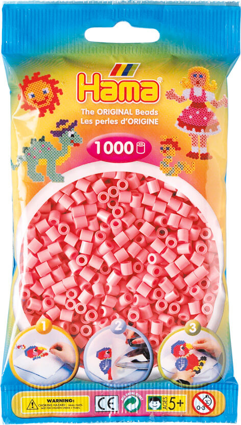 *26 HAMA - PALE PINK HAMA BEAD BAG