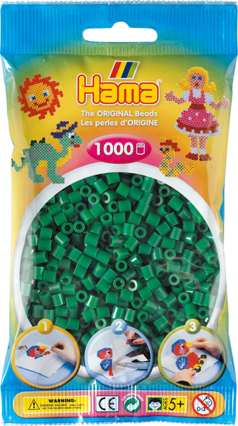 *26 HAMA - SAC PERLES HAMA VERT