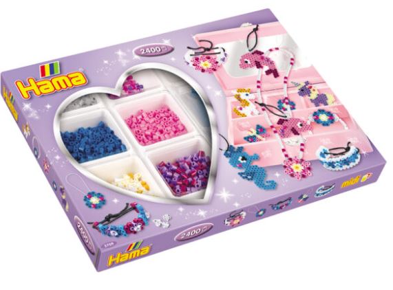 HAMA - JEWELLERY BOX IN HAMA 2400 BEADS ASST