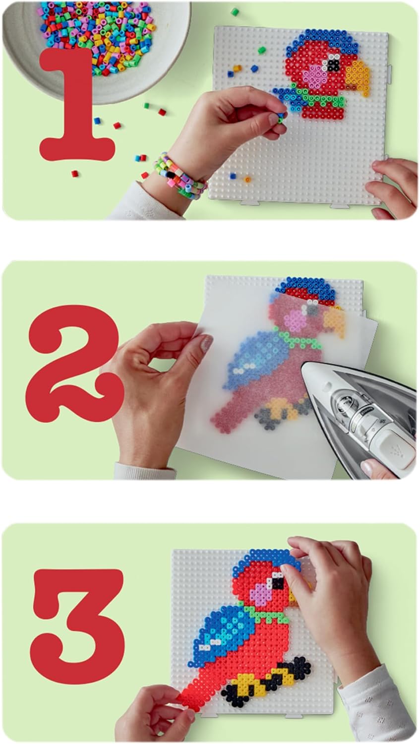 HAMA - COFFRET CADEAU PANDA 3D 2500 PERLES