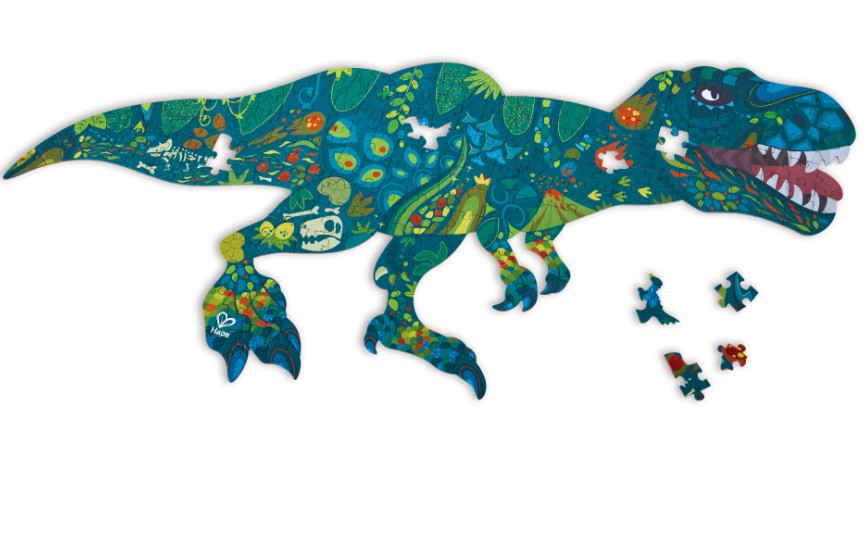 HAPE FLOOR PUZZLE 202 PIECES - DINOSAURS (SILHOUETTE) #E1667