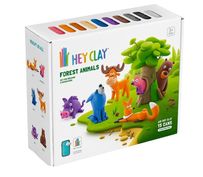 HEY CLAY - ENSEMBLE D'ARGILE - ANIMAUX DE LA FORÊT
