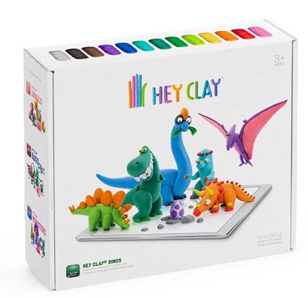 HEY CLAY - ENSEMBLE D'ARGILE - DINOS