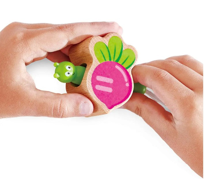 JEU D'ÉQUILIBRE ET D'ENFILAGE DE LAPINS EN BOIS