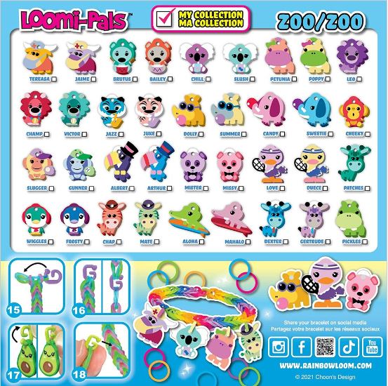 LOOMI-PALS CHARM BRACELET KIT - ZOO
