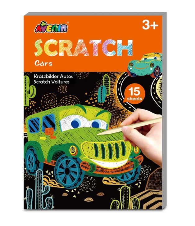 MINI LIVRE À GRATTER - VOITURES (SCRATCH BOOK)