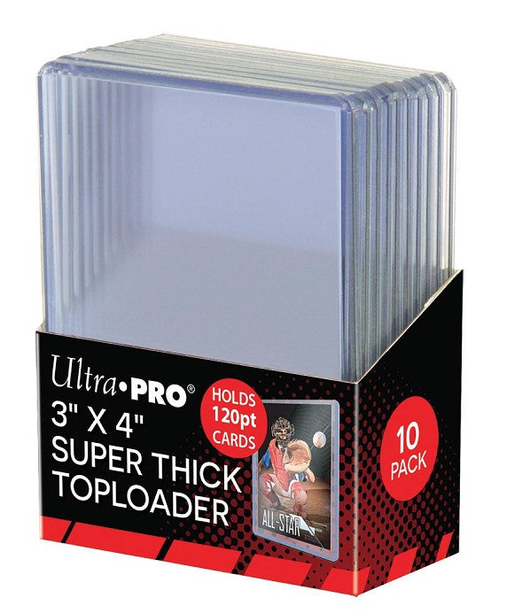 UP CARD SLEEVES TOPLOAD 3X4 120PT 10CT 0- SUPER THICK
