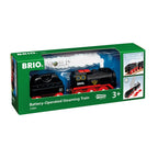 BRIO - LOCOMOTIVE À VAPEUR NOIR À PILES #33884