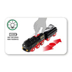 BRIO - LOCOMOTIVE À VAPEUR NOIR À PILES #33884