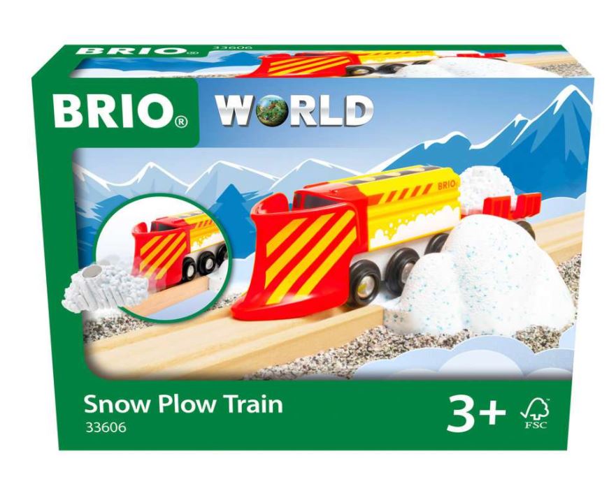 BRIO - SNOW PLOW TRAIN #33606