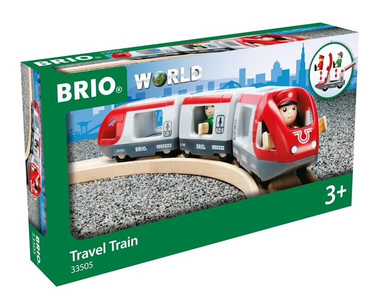 BRIO - TRAIN DE VOYAGEUR ROUGE /GRIS