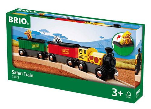 BRIO - TRAIN SAFARI (LOCOMOTIVE ET WAGONS) "MEILLEUR VENDEUR" #33722