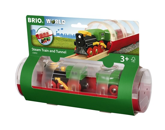BRIO - STEAM TRAIN AND TUNNEL "BESTSELLER" #33892