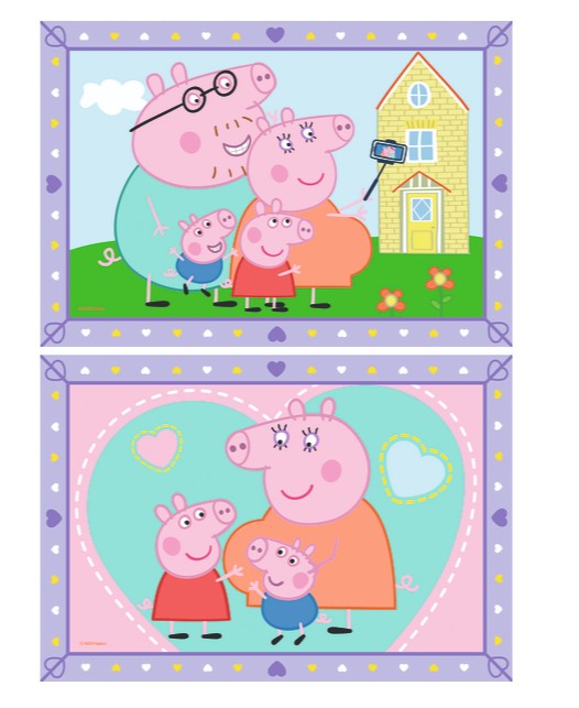 PEINTURE À NUMÉROS CREART RAVENSBURGER (2 IMAGES) - PEPPA PIG 11" X 13"