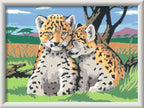 PEINTURE À NUMÉROS CREART RAVENSBURGER - AMIS DE SAFARI - 7" X 10" PETITE
