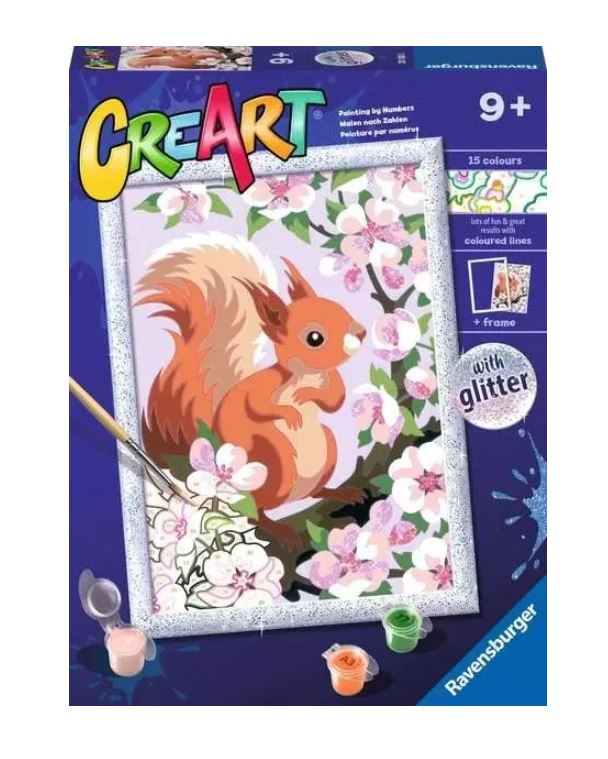 PAINT BY NUMBERS CREART RAVENSBURGER - SPRING SQUIRREL