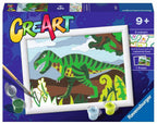 PEINTURE À NUMÉROS CREART RAVENSBURGER - DINOSAURE - 5" X 8" MINI