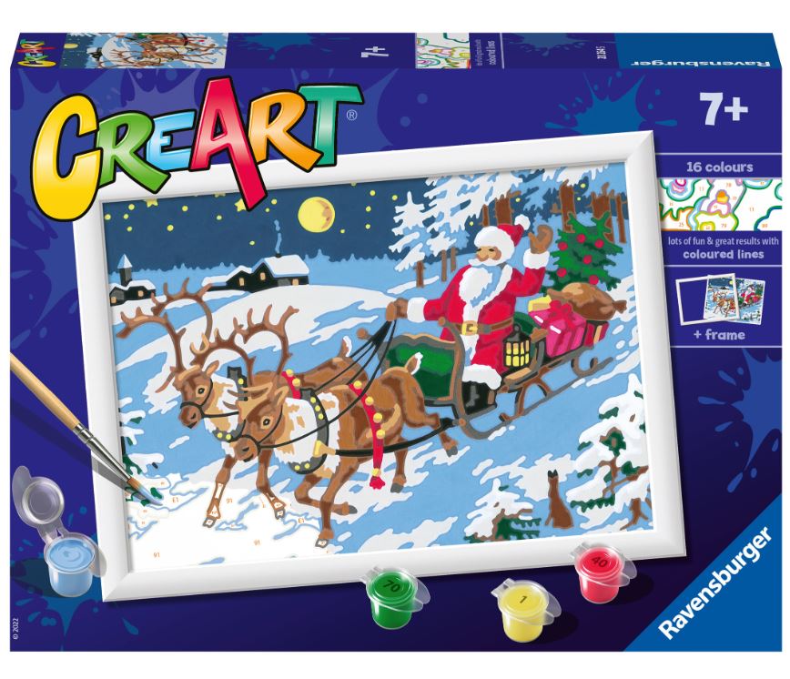 RAVENSBURGER CREART PAINT BY NUMBER - THE NIGHT BEFORE CHRISTMAS