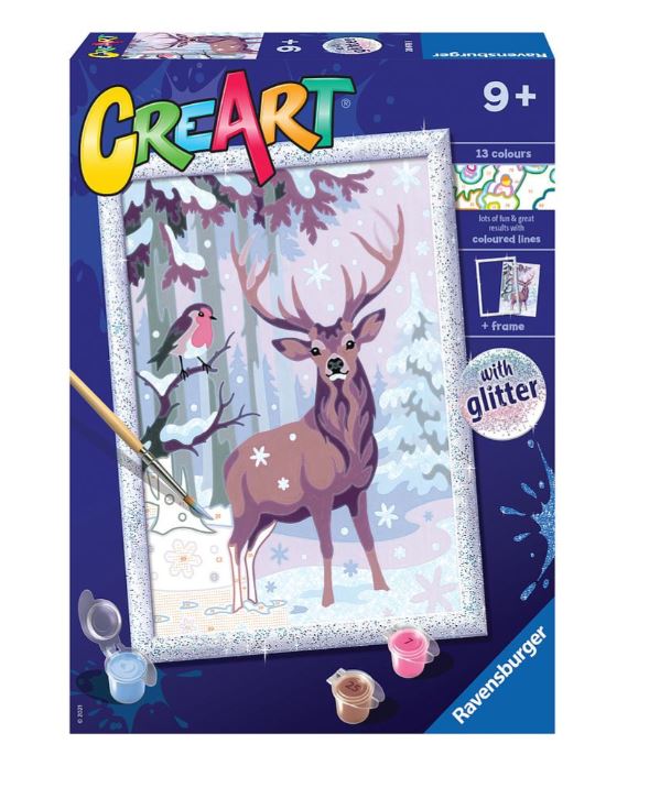 PEINTURE À NUMÉROS CREART RAVENSBURGER - LES AMIS EN FÊTE (CERF)