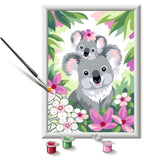 PEINTURE À NUMÉROS CREART RAVENSBURGER - MAMAN KOALA ET SON BÉBÉ - 7" X 10" PETITE
